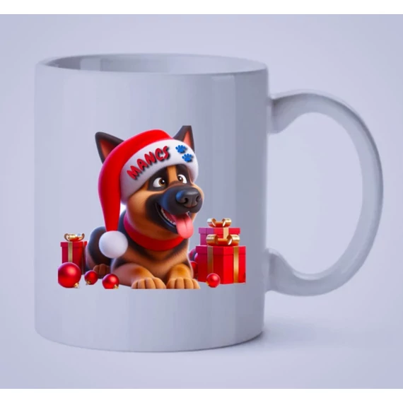 Mancs rajzos Télapó bögre