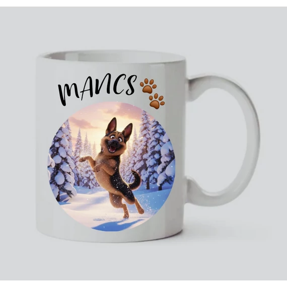 Mancs karácsonyi bögre 2-es minta 