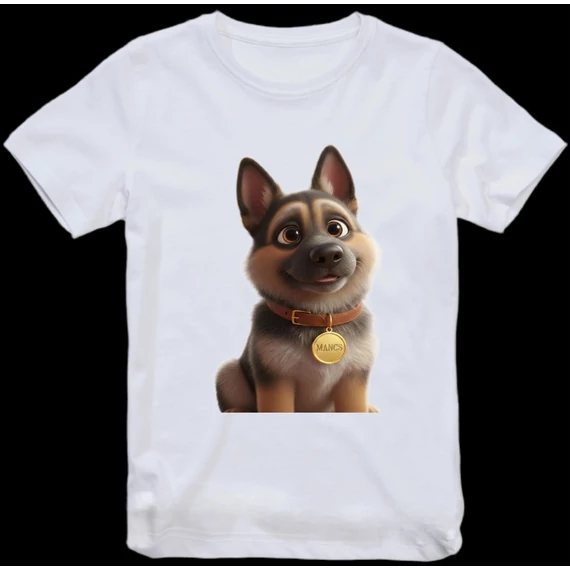 Kis Mancs animációs póló S-XXL méret fehér és fekete