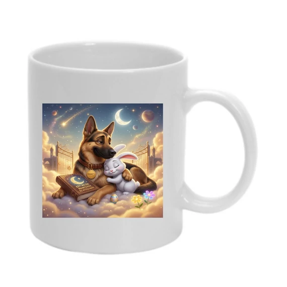 Mancs és Nyuszi szép álmokat bögre. 